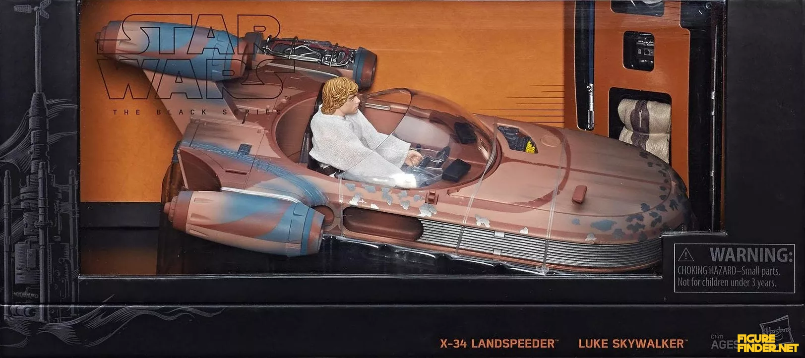 X-34 Landspeeder & Luke Skywalker Figure Product Image